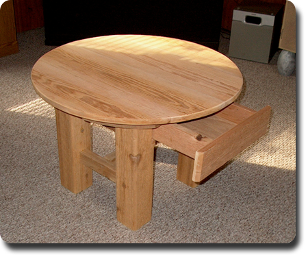 Round cedar w/drawer